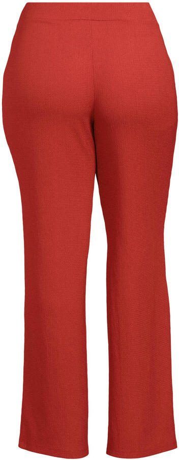 GREAT LOOKS wide leg broek met textuur roodbruin - Foto 2