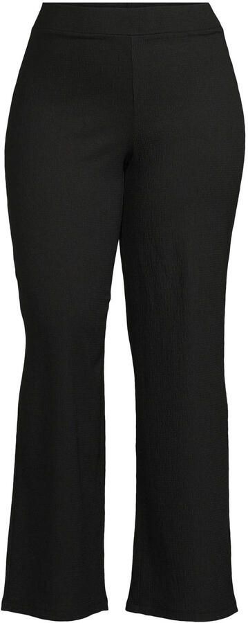 GREAT LOOKS wide leg broek met textuur zwart - Foto 4