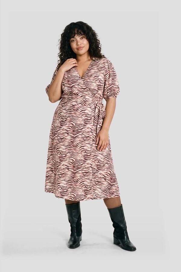 GREAT LOOKS wikkeljurk met zebraprint