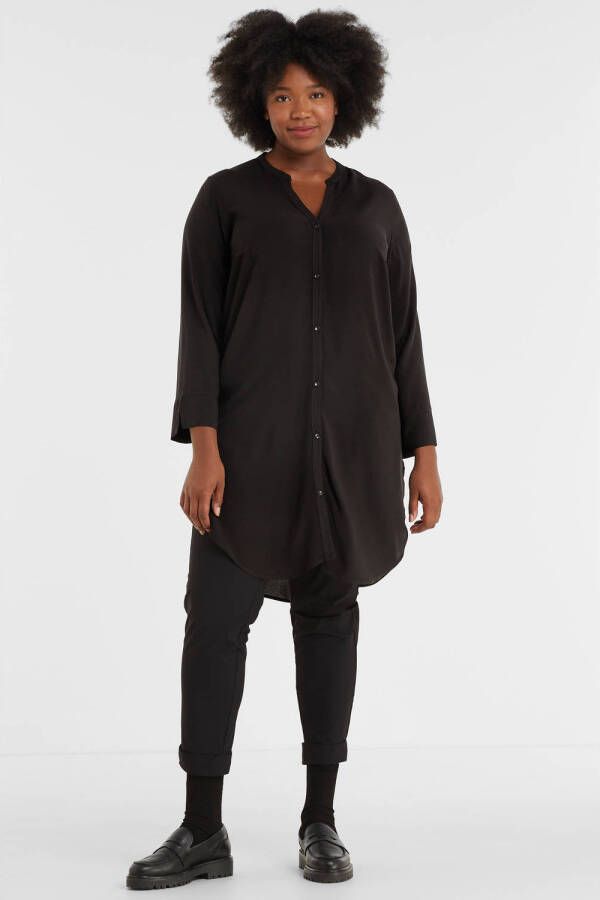 GREAT LOOKS Lange blouse zwart