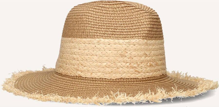 GUESS Hoeden Ofelia Raffia Fedora Zand