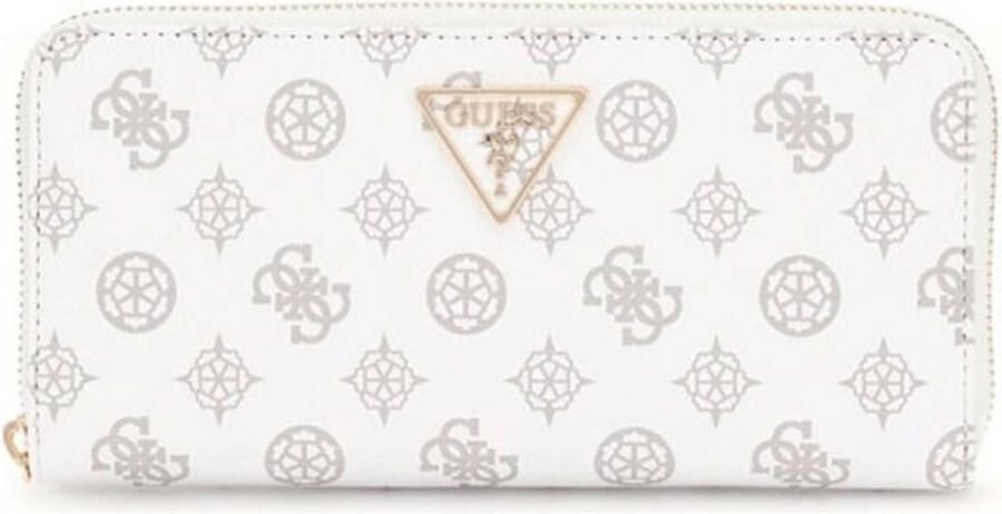 GUESS portemonnee Laurel met logoprint wit lichtroze - Foto 3