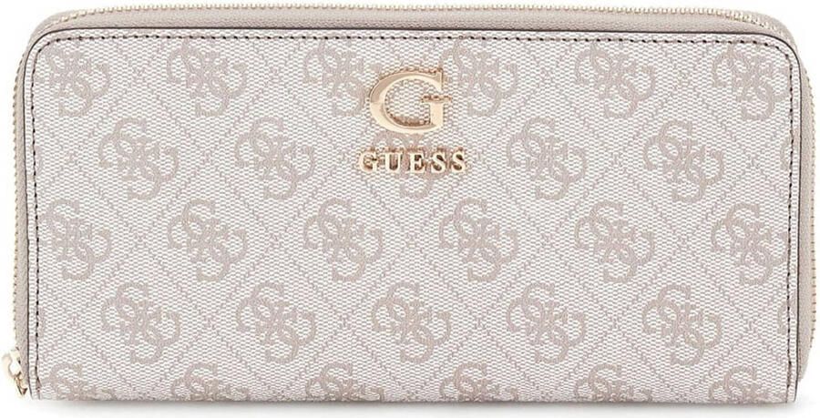 GUESS portemonnee Zamira met logoprint beige - Foto 3
