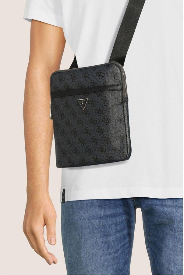 Guess Zwarte Schoudertas Vezzola Smart Crossbody Flat