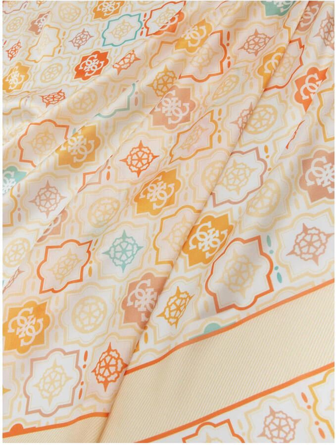 GUESS sjaal met all-over print geel - Foto 2