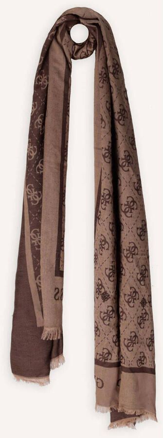 GUESS Sjaals Jacquard Scarf 70x180 Camel One size