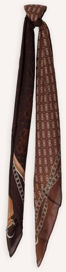 GUESS Sjaals Lindsey Printed Kefiah 120x120 Bruin