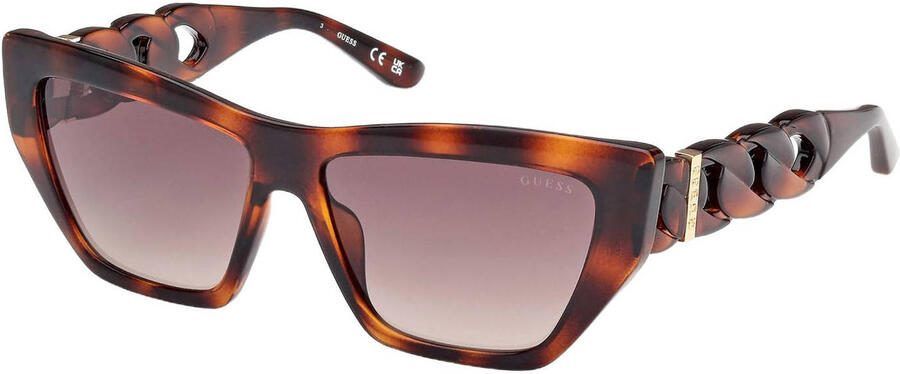 GUESS zonnebril met tortoise print GU00111 bruin