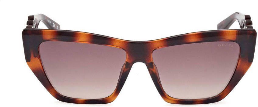 GUESS zonnebril met tortoise print GU00111 bruin - Foto 3