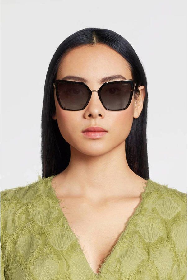 GUESS zonnebril met tortoise print GU00160 bruin - Foto 2