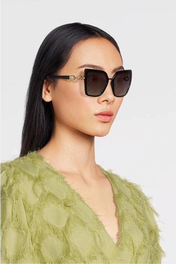 GUESS zonnebril met tortoise print GU00160 bruin - Foto 3