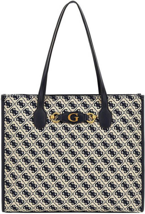 GUESS shopper Izzy met logoprint donkerblauw