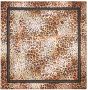 Guess Bruine Sjaal 120x120 cm Viscose Materiaal Bruin Dames - Thumbnail 1