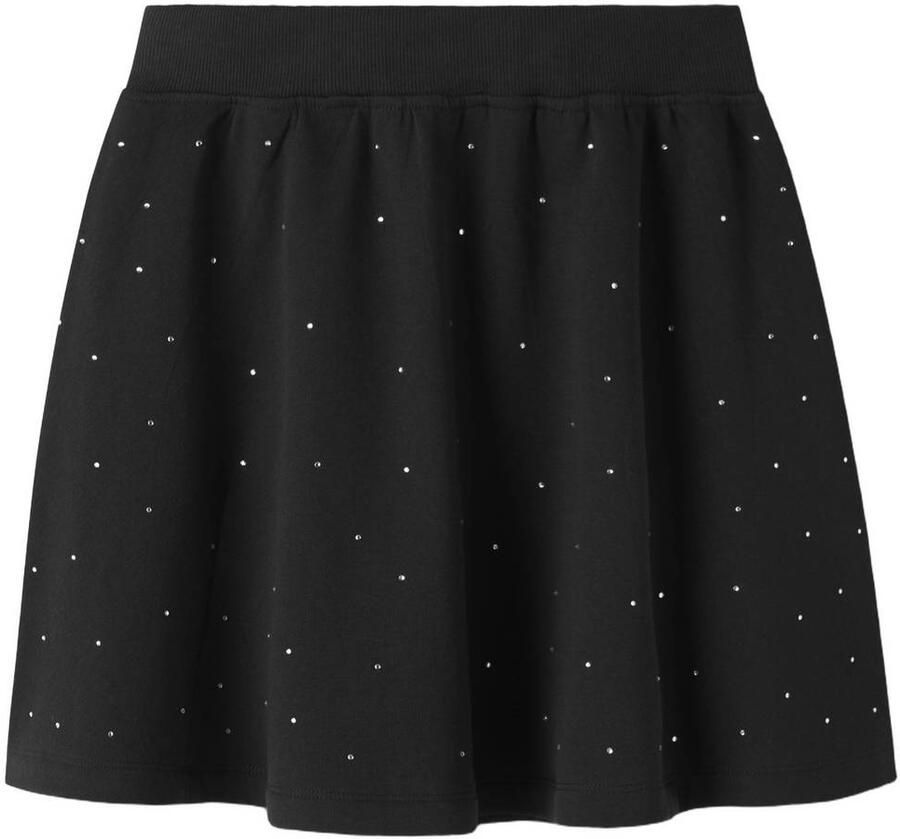 GUPPY KIDS korte rok met strass-steentjes en stippen zwart Meisjes Katoen