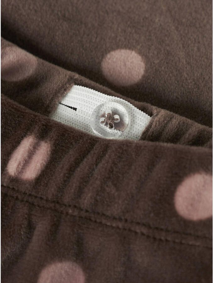 GUPPY MINI flared legging met stippen bruin Meisjes Polyester Stip - Foto 2