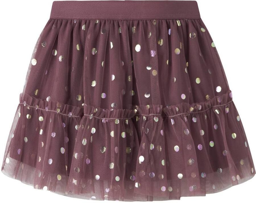 GUPPY MINI korte tule rok met stippen lila Paars Meisjes Polyester Stip