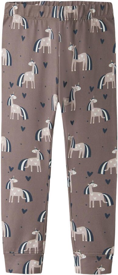 GUPPY MINI pyjama met print taupe donkerblauw beige - Foto 2
