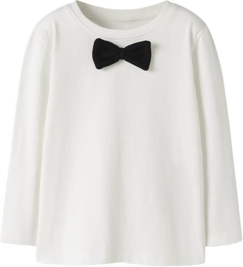 GUPPY MINI rechtvallende longsleeve wit
