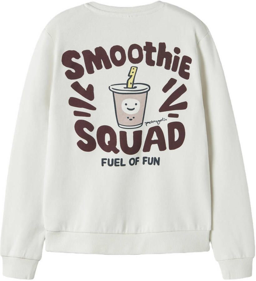 GUPPY MINI sweater met backprint wit - Foto 3