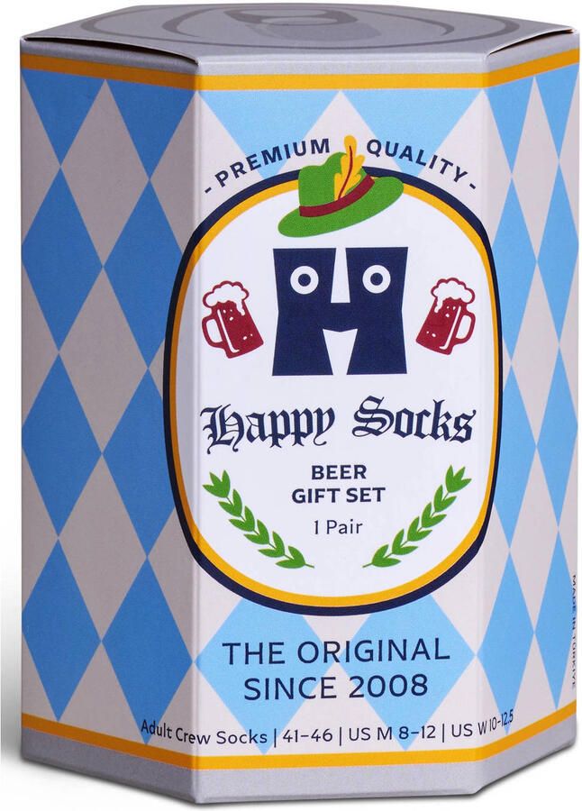 Happy Socks giftbox sokken Beer donkerblauw - Foto 3