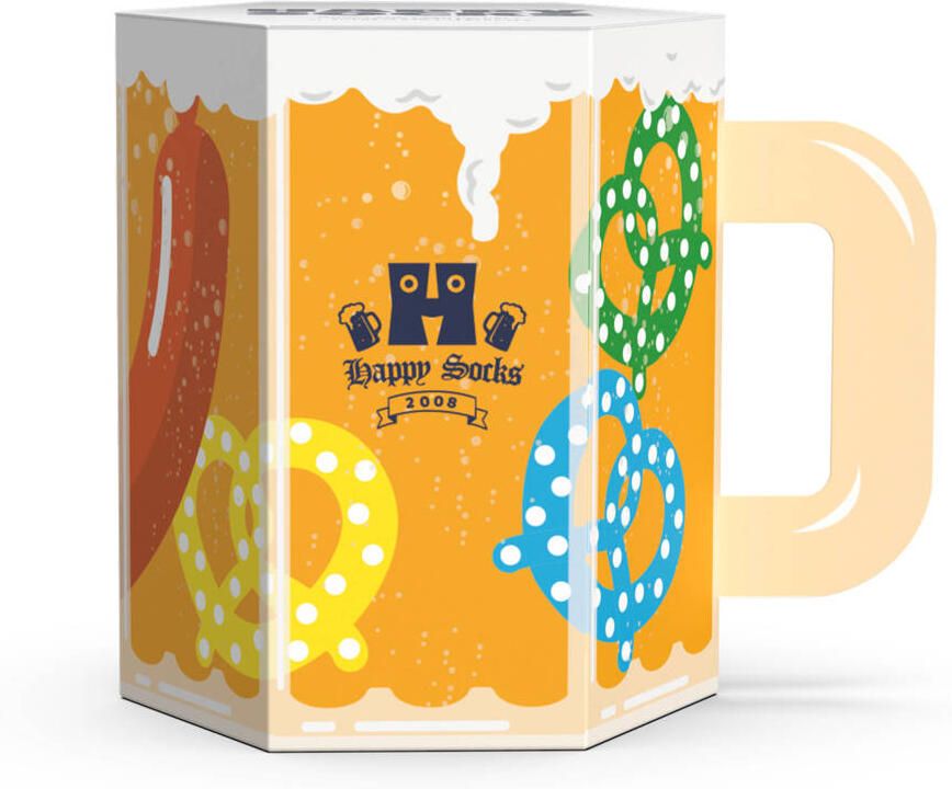 Happy Socks giftbox sokken Beer Glass donkerblauw (set van 3) - Foto 2
