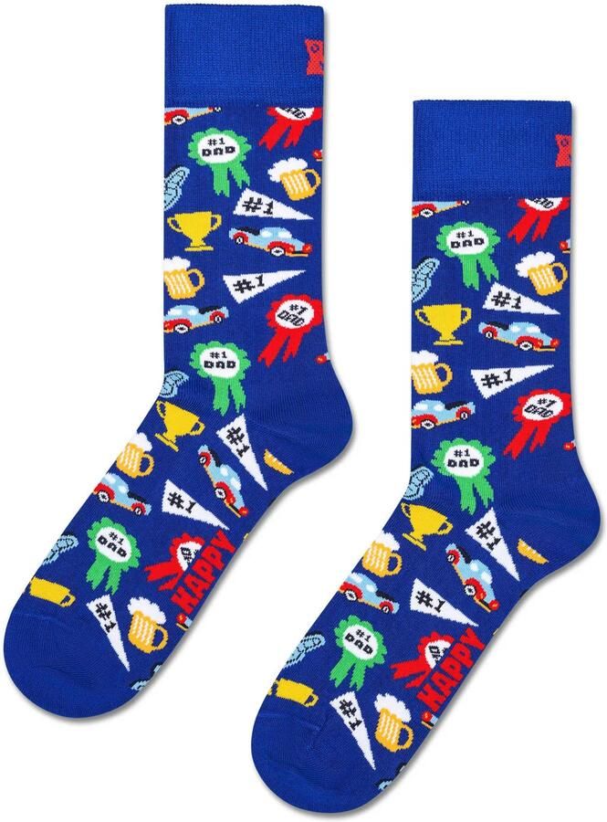 Happy Socks giftbox sokken Dad set van 3 blauw - Foto 3