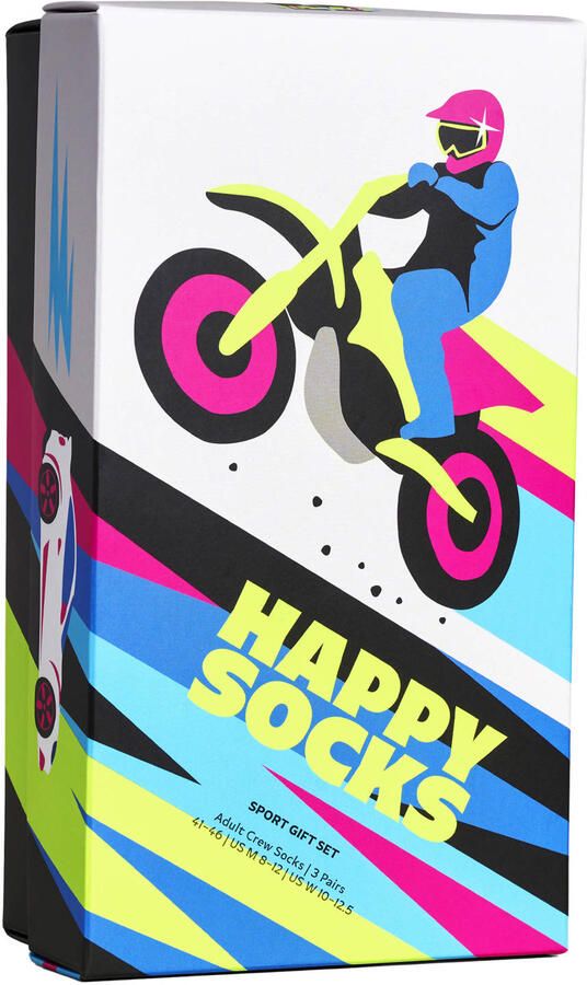 Happy Socks giftbox sokken Fast Sports multi (set van 3) - Foto 3