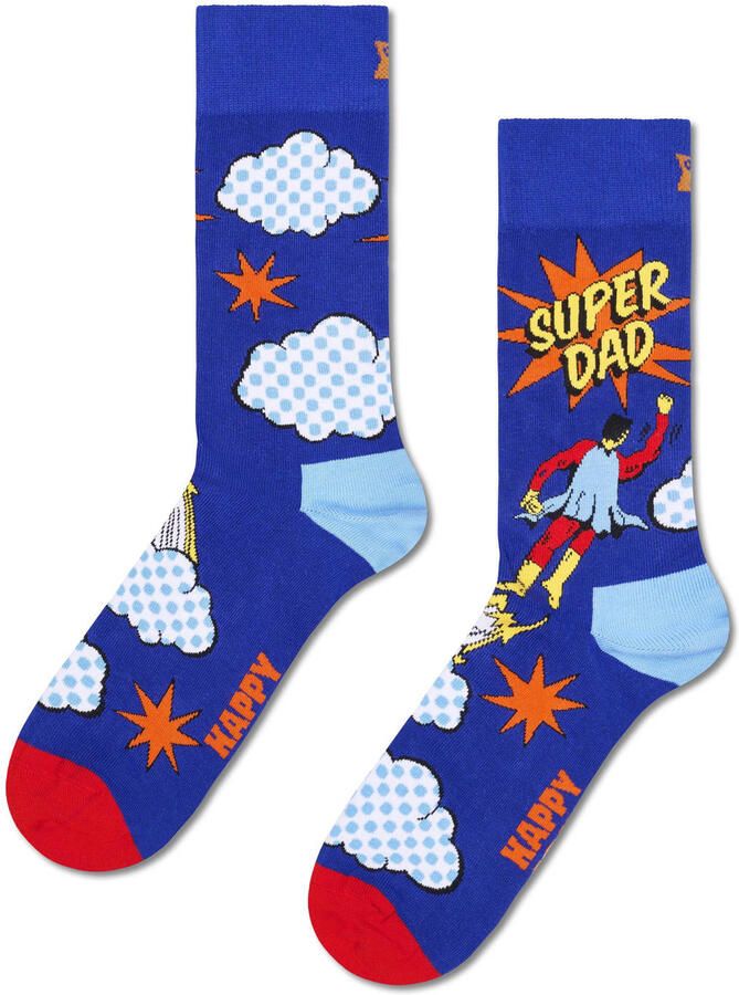 Happy Socks giftbox sokken Flying Super Dad blauw - Foto 2