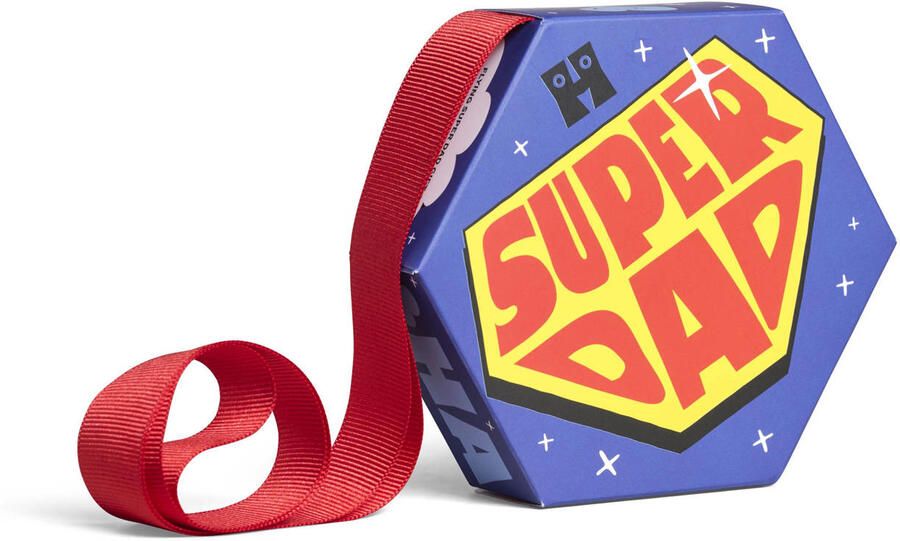 Happy Socks giftbox sokken Flying Super Dad blauw - Foto 3