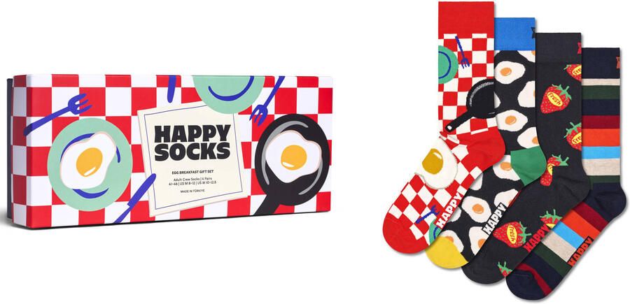 Happy Socks giftbox sokken Food set van 4 multi