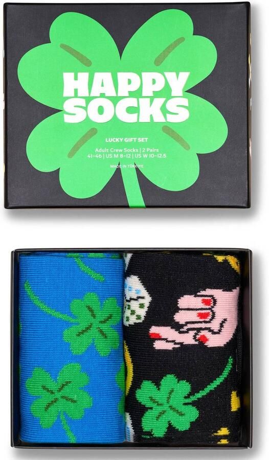 Happy Socks giftbox sokken Luckiest multi Katoen All over print maat 41-46 - Foto 3