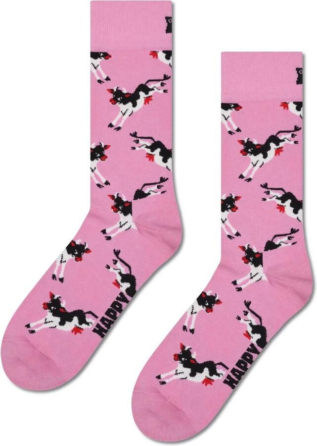 Happy Socks giftbox sokken Pink set van 4 roze - Foto 2