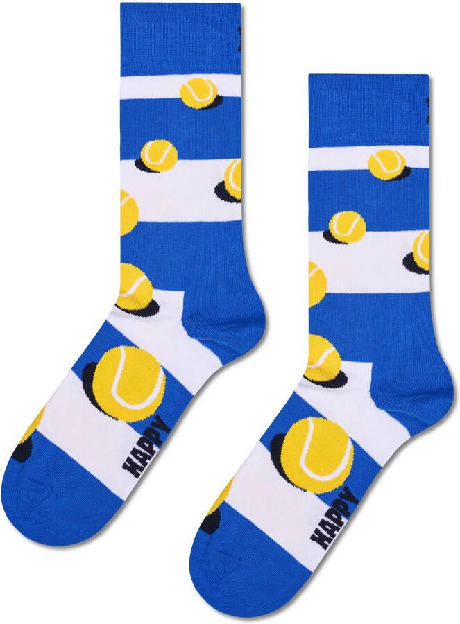 Happy Socks giftbox sokken Tennis blauw (set van 3) - Foto 2