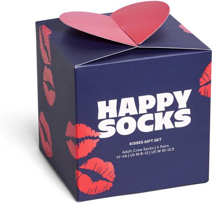 Happy Socks giftbox sokken Valentineâ€™s donkerblauw (set van 2) - Foto 3