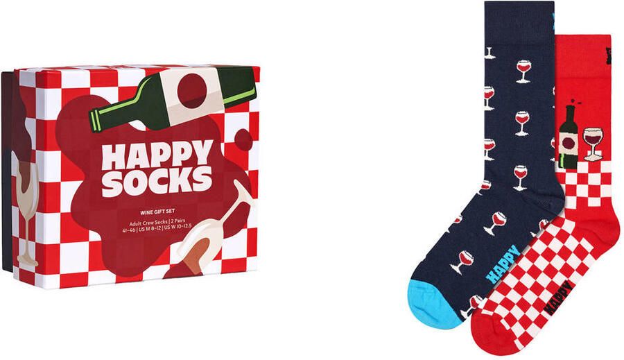 Happy Socks Lange sokken met partymotieven (Set van 2)