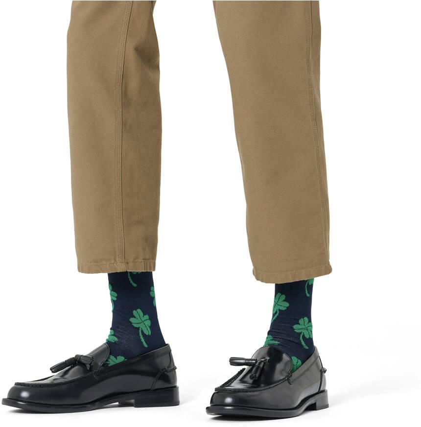 Happy Socks Sokken met motief- en labelprint model 'Big Luck'