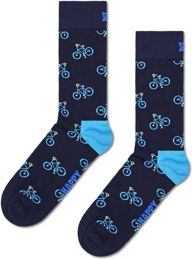 Happy Socks Sokken met motiefstitching model 'Bike'