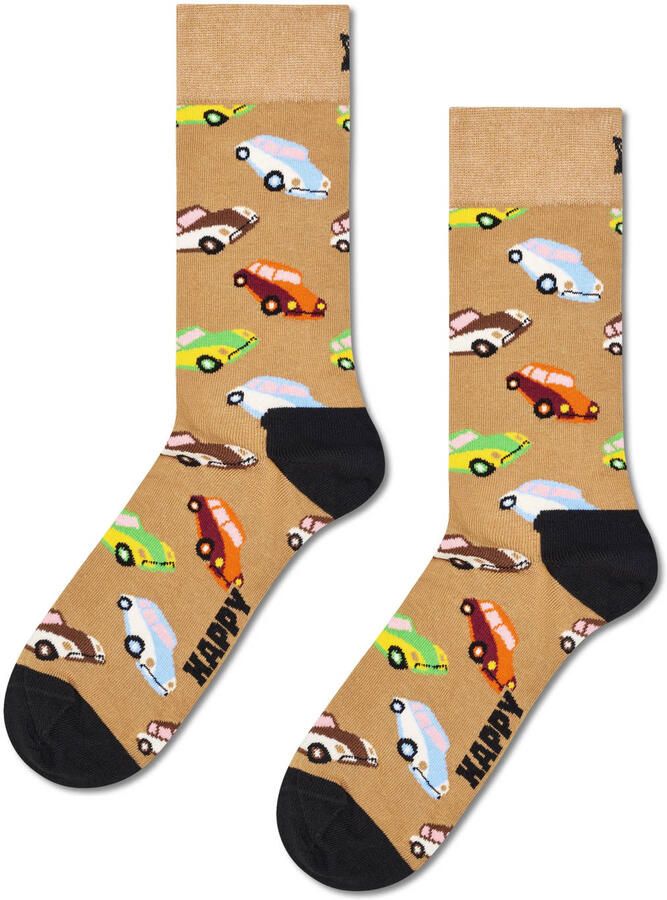 Happy Socks sokken Car beige