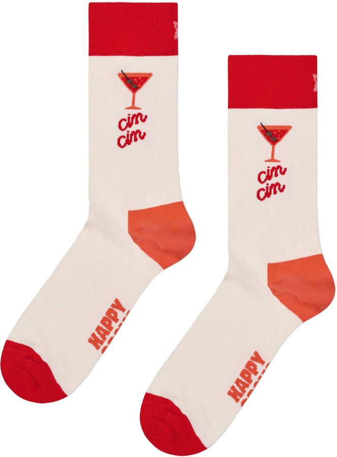 Happy Socks Sokken met labelprint
