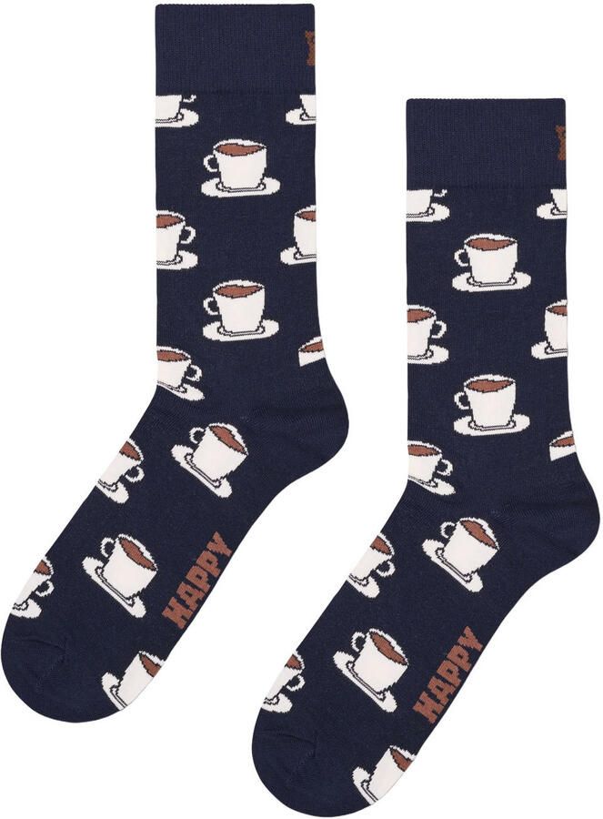Happy Socks sokken Espresso donkerblauw