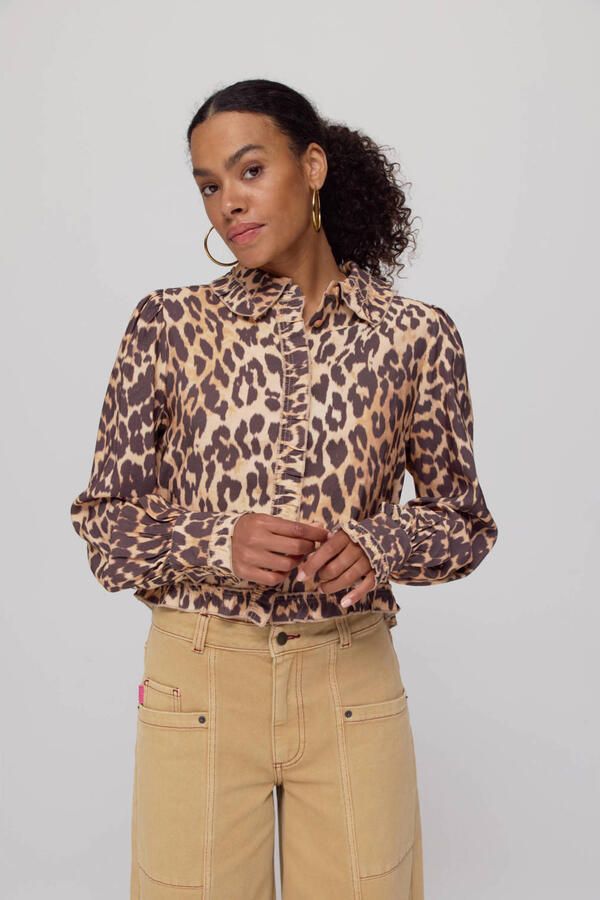 HARPER & YVE Dames Blouses Ellie-ls Bruin - Foto 6