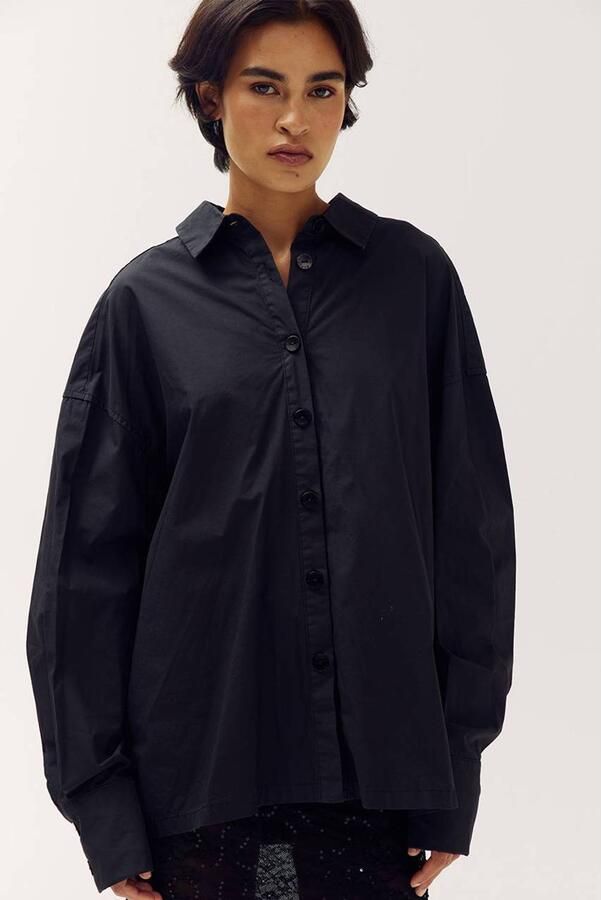HARPER & YVE blouse met glitters zwart