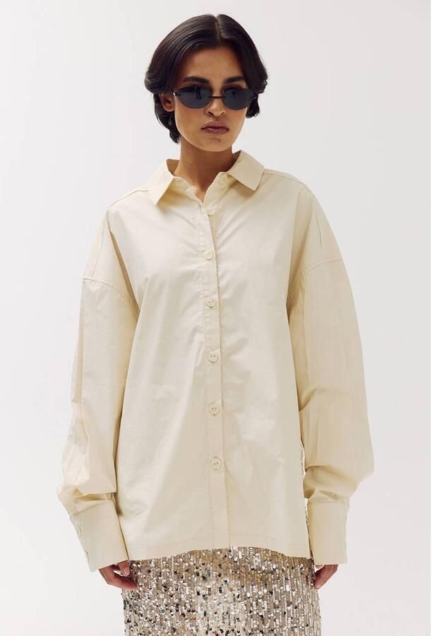 HARPER & YVE blouse met pailletten crème