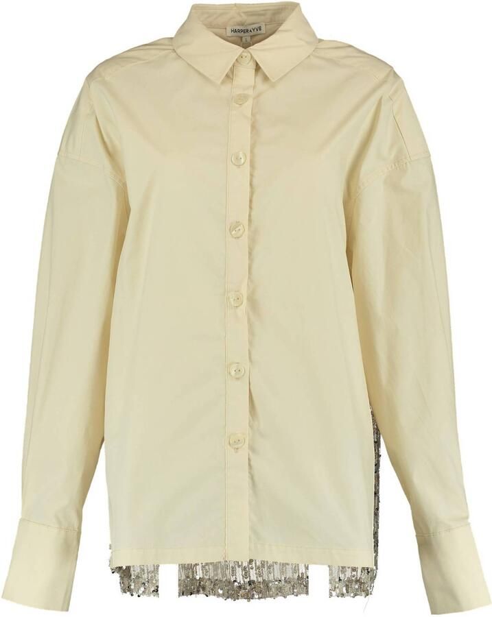 HARPER & YVE blouse met pailletten crème - Foto 2