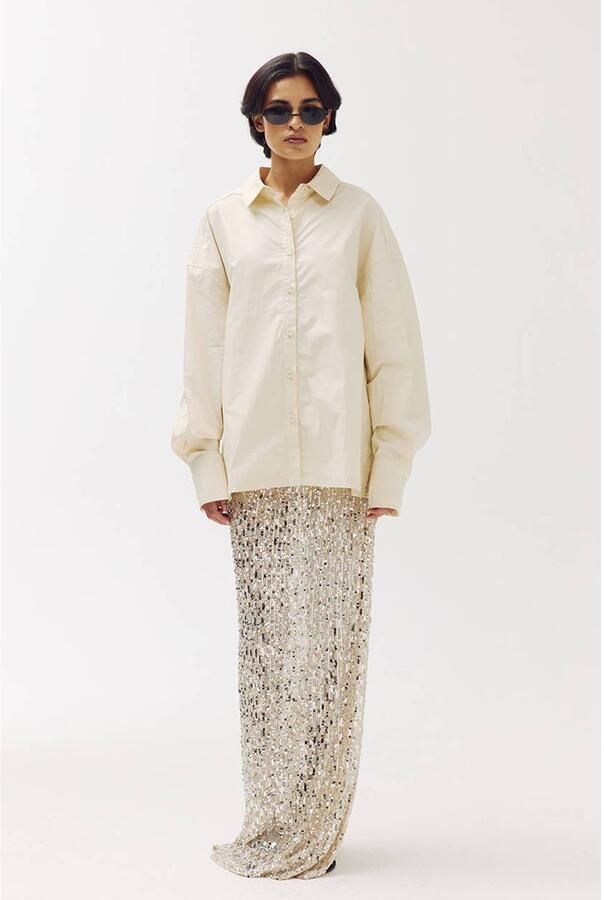 HARPER & YVE blouse met pailletten crème - Foto 3