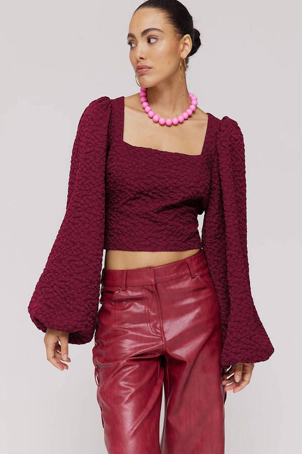 HARPER & YVE blousetop donkerrood