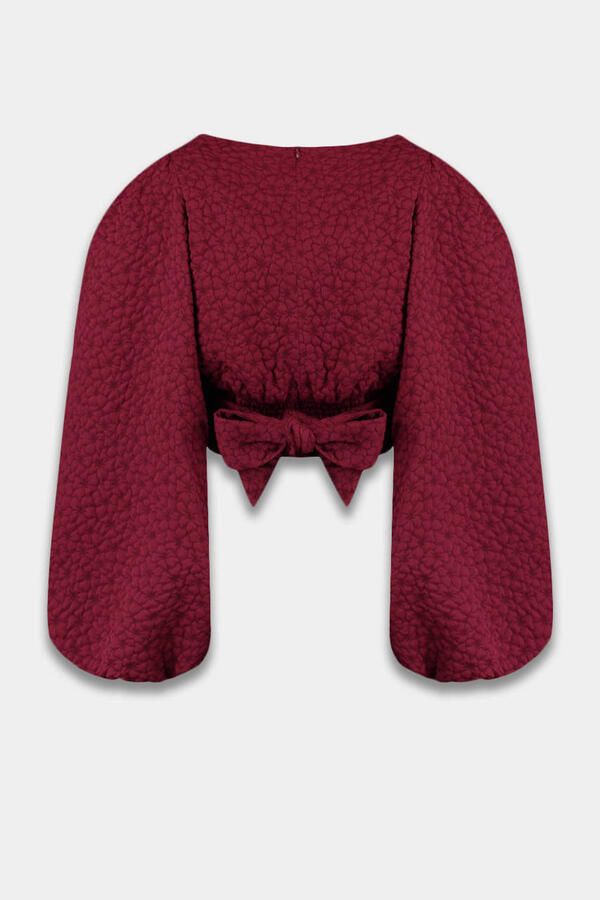 HARPER & YVE blousetop donkerrood - Foto 3