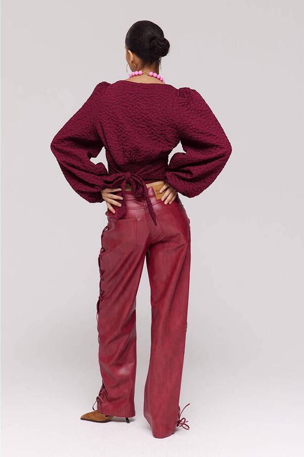 HARPER & YVE blousetop donkerrood - Foto 4