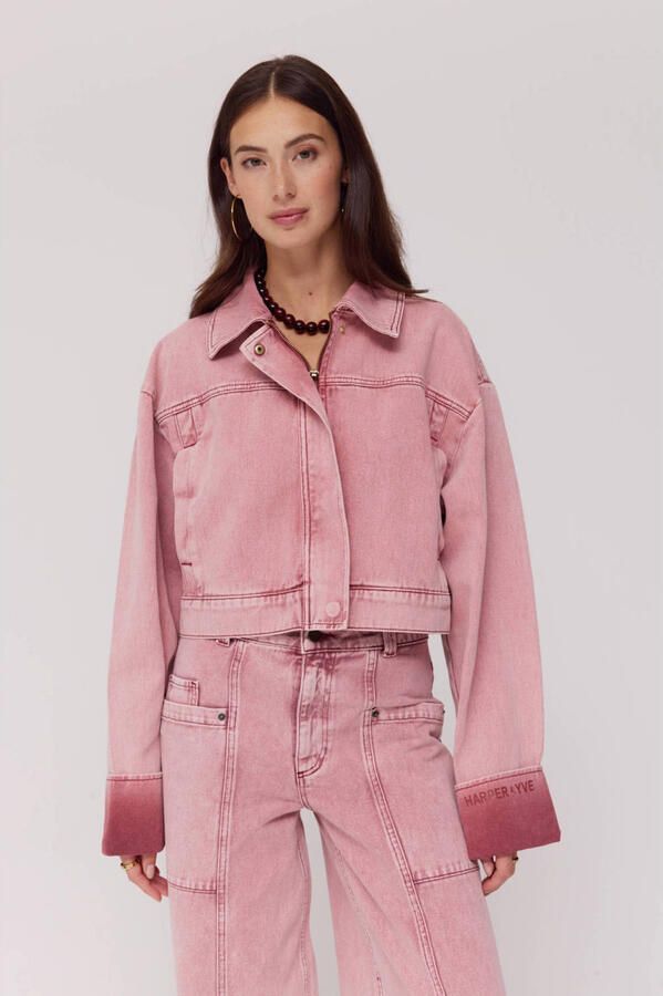 HARPER & YVE denim spijkerjas lichtroze