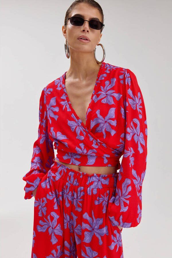 HARPER & YVE Dames Blouses Flora-ls Rood - Foto 5
